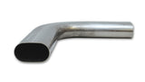 Vibrant 13194 FITS: 3.5in Oval (Nominal Size) T304 SS 90 deg Mandrel Bend 6in x 6in leg lengths Steel Tubing