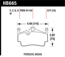 Load image into Gallery viewer, Hawk Performance HB665Z.577 FITS: Hawk 2014-2015 Porsche Cayman Performance Ceramic Street Rear Brake Pads Brake Pads Performance