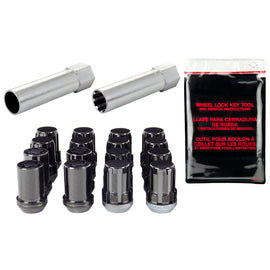 McGard 65457BK FITS: SplineDrive Tuner 4 Lug Install Kit w/Locks & Tool (Cone) M12X1.5 / 13/16 Hex Black Lug Nuts