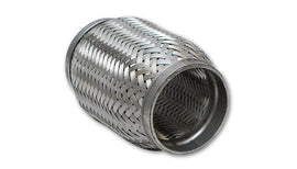 Vibrant 62804 FITS: SS Flex Coupling with Inner Braid Liner 2.5in inlet/outlet x 4in flex length Flanges