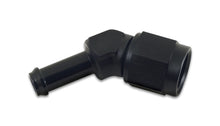 Load image into Gallery viewer, Vibrant 12018 FITS: -8AN to 1/2in Hose Barb 45 Degree Adapter Anodized Black Fittings