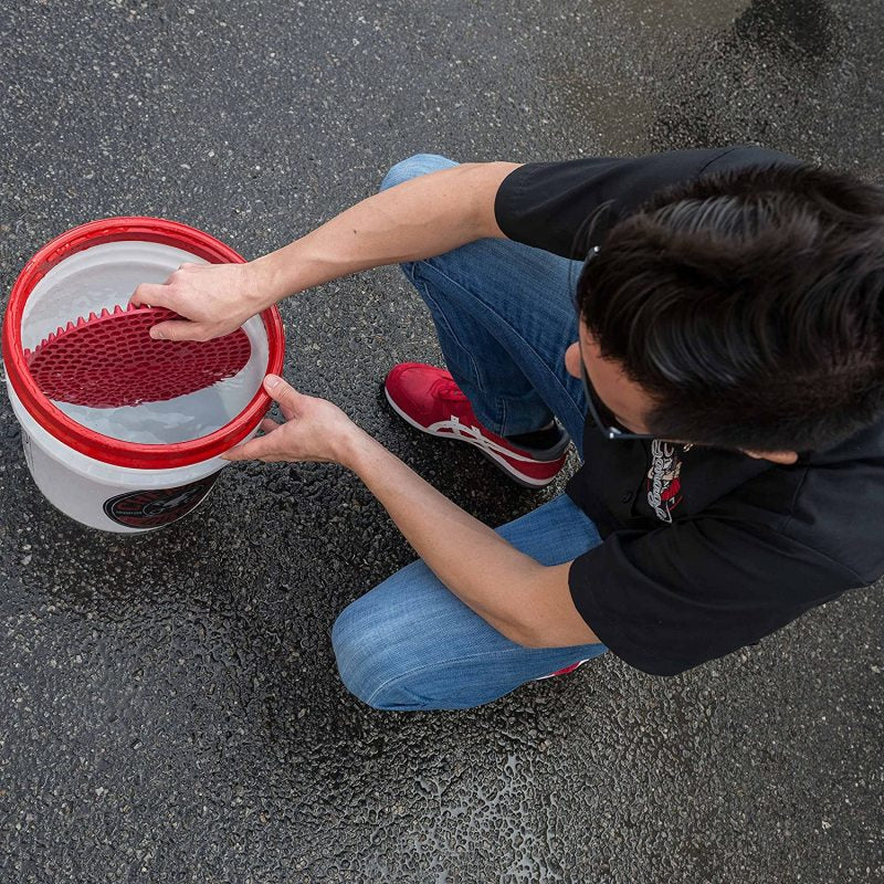 Chemical Guys DIRTTRAP02 FITS: Cyclone Dirt Trap Car Wash Bucket Insert Red Wash Buckets