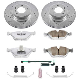PowerStop K933-26 FITS:Power Stop 01-06 BMW 330Ci Front Z26 Street Warrior Brake Kit Brake Kits Performance D&S