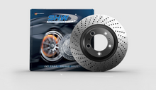 Load image into Gallery viewer, SHW Performance PRL31524 FITS: -SHW 17-21 Porsche 911 Carrera 3.0L w/o Ceramic Brakes Left Rear Cross-Drilled MB Brake Rotor Brake Rotors Drilled