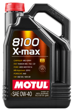 Load image into Gallery viewer, Motul 104533 FITS: 5L Synthetic Engine Oil 8100 0W40 X-MAX Porsche A40 Motor Oils