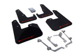 Rally Armor MF15-UR-BLK/RD FITS: 08-11 Subaru STI (Hatch Only) / 11-14 WRX (Hatch Only) Black UR Mud Flap w/Red Logo Mud Flaps