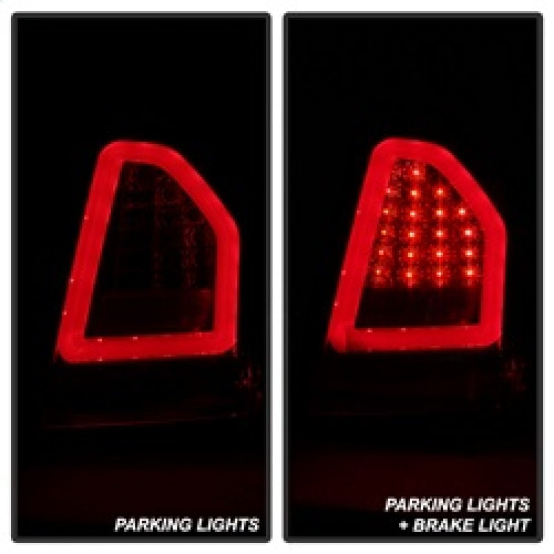 SPYDER 5083395 FITS: Chrysler 300C 08-10 V2 Light Bar LED Tail Lights Red Clear ALT-YD-C308V2-LED-RC Tail Lights