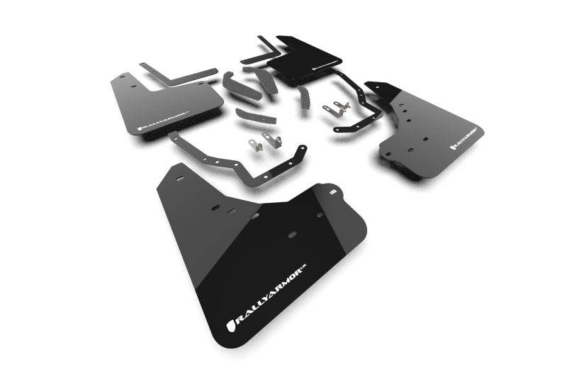 Rally Armor MF148-UR-BLK-WH FITS: 2025+ Toyota 4Runner Black UR Mud Flap w/ White Logo Mud Flaps