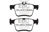 EBC DP32153C FITS: 2014+ Audi A3 1.8 Turbo (w/Electronic Parking Brake) Redstuff Rear Brake Pads Brake Pads Performance