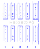 King Subaru EJ20/EJ22/EJ25 (For Thrust in #5 Position) Performance Main Bearing Set - Size STD
