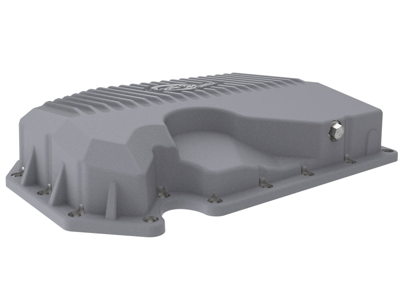 aFe 46-71240A FITS: 05-19 VW 1.8L/2.0L w/o Oil Sensor Engine Oil Pan Raw POWER Street Series w/ Machined Fins Diff Covers