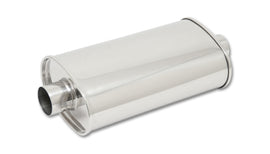 Vibrant 1103 FITS: StreetPower Oval Muff 5in x 9in x 15in long body 3in inlet I.D. x 3in outlet Center-Center Muffler