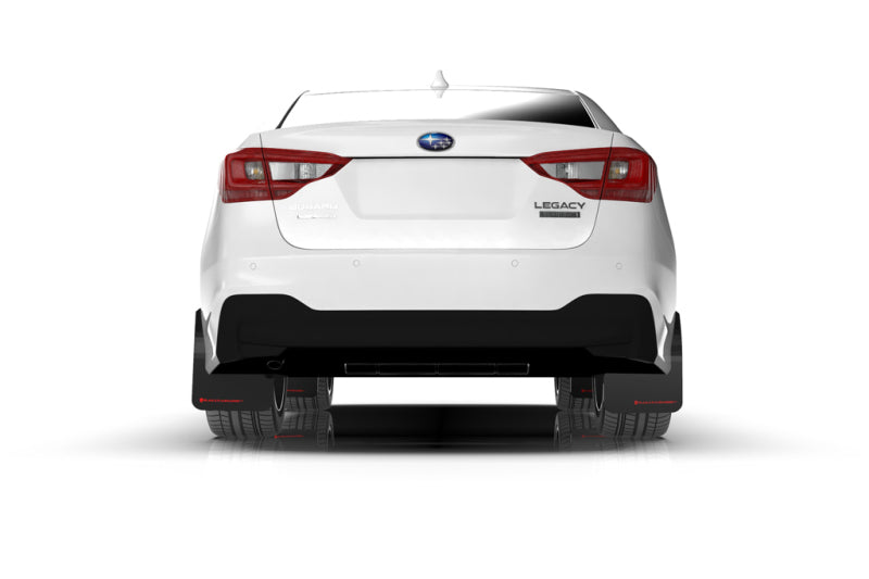 Rally Armor MF64-UR-BLK/GRY FITS: 20-25 Subaru Legacy Black UR Mud Flap w/Grey Logo Mud Flaps