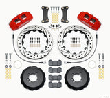 Wilwood 140-13062-DR FITS: Dynapro 6 Front Hat Kit 12.88in Drilled Red 2002-Up Mini Cooper w/ Lines Big Brake Kits