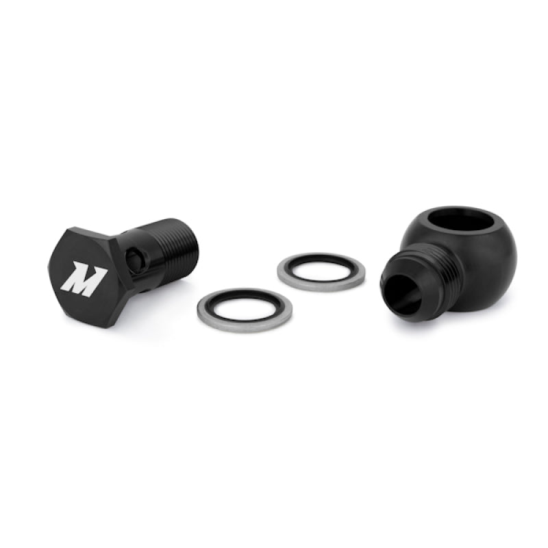 Mishimoto MMBB-10ANBK FITS: M20 x -10AN Black Banjo Fitting w/ Bolt Fittings