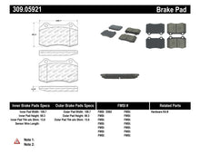 Load image into Gallery viewer, Stoptech 309.05921 FITS:StopTech Performance 00-06 Jaguar S Typre R / XJ R / XJR-S / XJ Sport Rear Brake Pads Brake Pads Performance