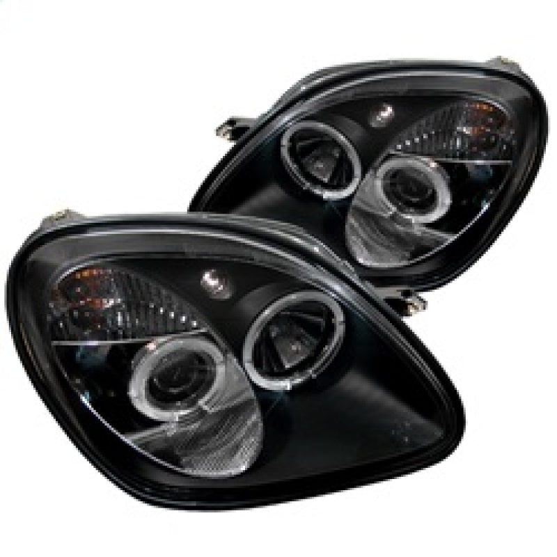SPYDER 5011190 FITS: Mercedes Benz SLK 98-04 1PC Projector Halogen Model- LED Halo Blk PRO-YD-MBSLK98-1PC-HL-BK Headlights