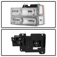 Load image into Gallery viewer, SPYDER 5069535 FITS:xTune Chevy Suburban 94-98 Headlights w/ Corner &amp; Parking Lights 8pcs Chrome HD-JH-CCK88-AM-C-SET Headlights