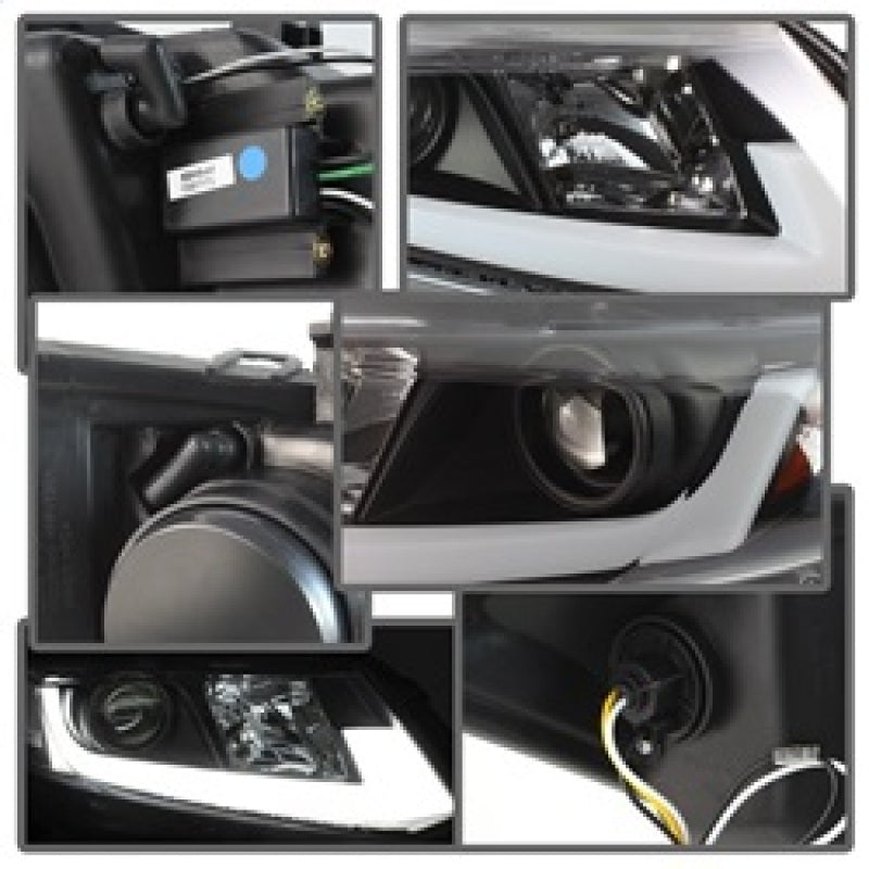 SPYDER 5076519 FITS: 12-14 Honda Civic (Excl. 2014 Coupe) Projector Headlights Lgtbr DRL Black PRO-YD-HC12-DRL-BK Headlights