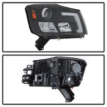Load image into Gallery viewer, SPYDER 5085504 FITS: 04-15 Nissan Titan / 04-07 Nissan Armada V2 Projector Headlights Black PRO-YD-NTI04-DRL-BK Headlights