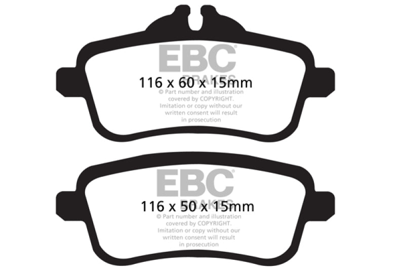 EBC UD1630 FITS: 13-16 Mercedes-Benz GL350 3.0 TD Ultimax2 Rear Brake Pads Brake Pads OE