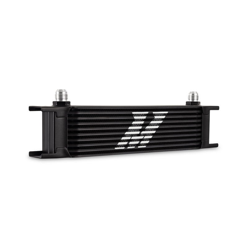 Mishimoto MMOC-10-8BK FITS: Oil Coolers FITS: Universal -8AN 10 Row Oil Cooler Black Oil Coolers