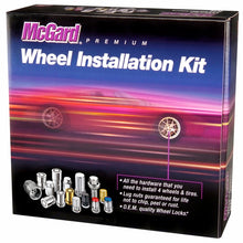 Load image into Gallery viewer, McGard 65457BK FITS: SplineDrive Tuner 4 Lug Install Kit w/Locks &amp; Tool (Cone) M12X1.5 / 13/16 Hex Black Lug Nuts