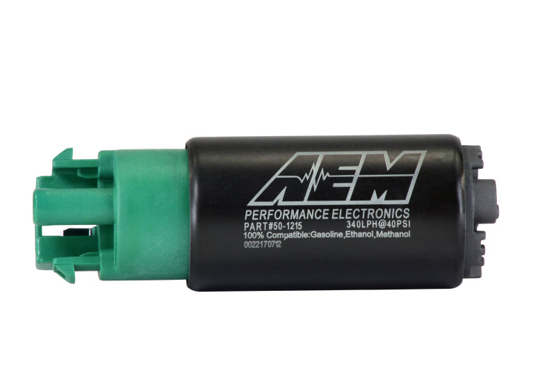 AEM 50-1215 FITS: 340LPH 65mm Fuel Pump Kit w/ Mounting Hooks Ethanol Compatible Fuel Pumps