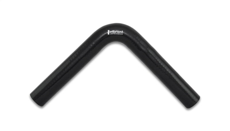 Vibrant 2919 FITS: 4 Ply Reinforced Silicone Elbow Connector 1.25in ID x 8in Leg 90 Deg Elbow (BLACK) Silicone Couplers & Hoses