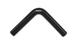 Vibrant 2918 FITS: 4 Ply Reinforced Silicone Elbow Connector 1in ID x 8in Leg 90 Deg Elbow (BLACK) Silicone Couplers & Hoses