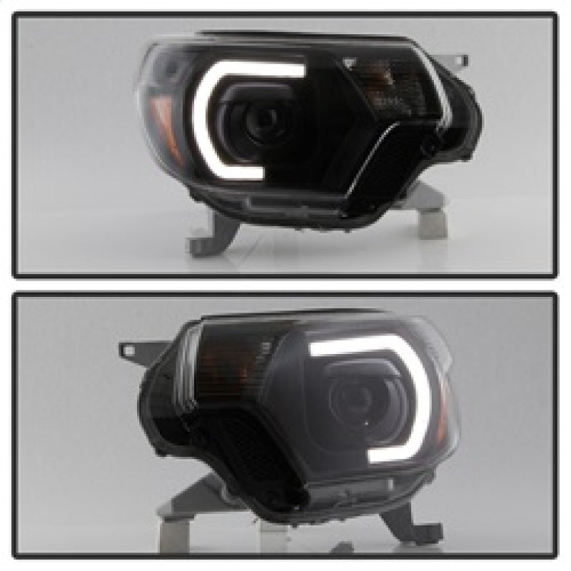 SPYDER 9037542 FITS:xTune Toyota Tacoma 12-15 Headlights Light Bar DRL Black PRO-JH-TTA12-LBDRL-BK Headlights