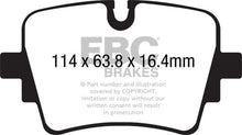 Load image into Gallery viewer, EBC DP42192R FITS: 14+ Jaguar F-Type (Cast Iron Rotors Only) 5.0 Supercharged (490) Yellowstuff Rear Brake Pads Brake Pads Performance