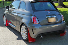 Load image into Gallery viewer, Rally Armor MF25-UR-RD/WH FITS: 12-18 Fiat 500 Red Mud Flap w/White Logo Mud Flaps