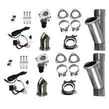 Load image into Gallery viewer, Granatelli Motor Sports 303522D FITS:Granatelli 2.25in Alum Mild Steel Electronic Dual Slip Fit Exhaust Cutout w/Band Clamps Exhaust Cutouts