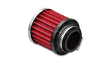 Vibrant 2188 FITS: Crankcase Breather Filter w/ Chrome Cap 1.5in 38mm Inlet ID Air Filters Universal Fit