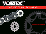 Vortex Racing V3 2.0 Chain and Sprocket Kit 3273-15,251AK-42,520SX3-112- Black