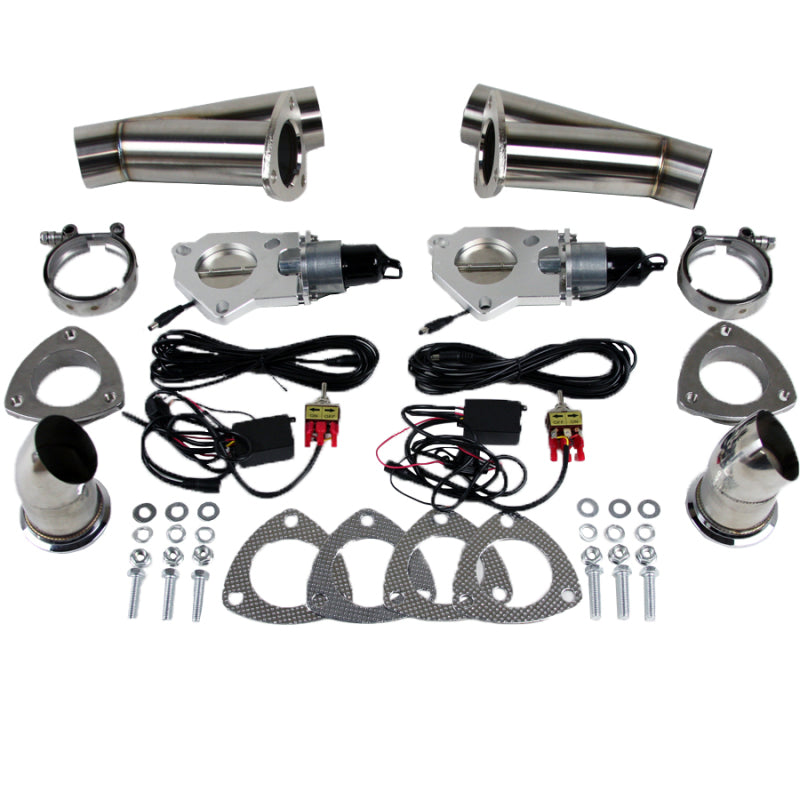 Granatelli Motor Sports 307525K FITS:Granatelli 2.5in Stainless Steel Electronic Dual Exhaust Cutout Exhaust Cutouts