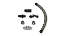 Vibrant 10280 FITS: Univ Oil Drain Kit incl 12in Teflon lined S.S. hose Fitting Oil Line Kits