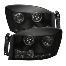 Load image into Gallery viewer, SPYDER 5078391 FITS: Dodge Ram 1500 06-08 06-09 Projector Headlights LED Halo LED Blk Smke PRO-YD-DR06-HL-BSM Headlights