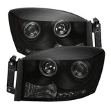 SPYDER 5078391 FITS: Dodge Ram 1500 06-08 06-09 Projector Headlights LED Halo LED Blk Smke PRO-YD-DR06-HL-BSM Headlights