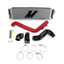 Mishimoto MMINT-CTR-17KSLWRD FITS: Intercooler Kits FITS: 2017+ Honda Civic Type R Intercooler Kit Silver Intercooler Red Piping Intercooler Kits