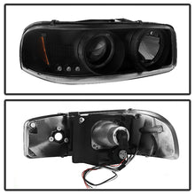Load image into Gallery viewer, SPYDER 5078292 FITS: GMC Sierra 1500/2500 99-06 Projector Headlights LED Halo LED Blk Smke PRO-YD-CDE00-HL-BSM Headlights