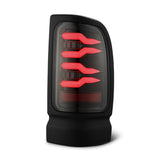 AlphaRex 94-01 1500/2500/3500 LUXX-Series LED Tail Lights - Alpha-Black FITS: Dodge Ram - ARX643001