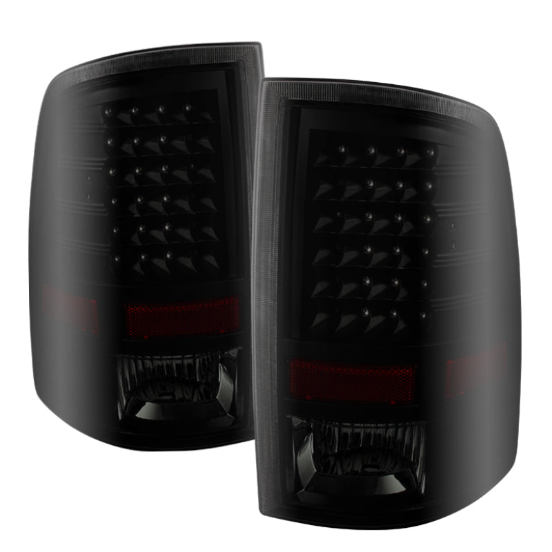 SPYDER 9025617 FITS:xTune Dodge Ram 1500 09-14 LED Tail Lights Incandescent Model Only Black Smoke ALT-JH-DR09-LED-BKSM Tail Lights