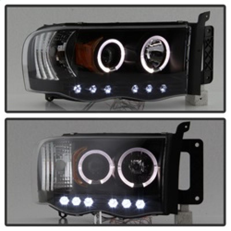 SPYDER 5009975 FITS: Dodge Ram 1500 02-05/Ram 2500 03-05 Projector Headlights LED Halo LED Blk PRO-YD-DR02-HL-BK Headlights