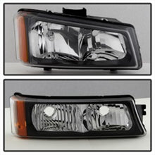 Load image into Gallery viewer, SPYDER 5069801 FITS:xTune Chevy Silverado 2500HD 03-06 Crystal Headlights w/ Bumper Lights Black HD-JH-CSIL03-AM-BK-SET Headlights