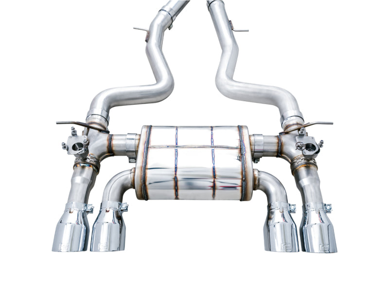 AWE Tuning 3025-42070 FITS: BMW F8X M3/M4 SwitchPath Catback Exhaust Chrome Silver Tips
