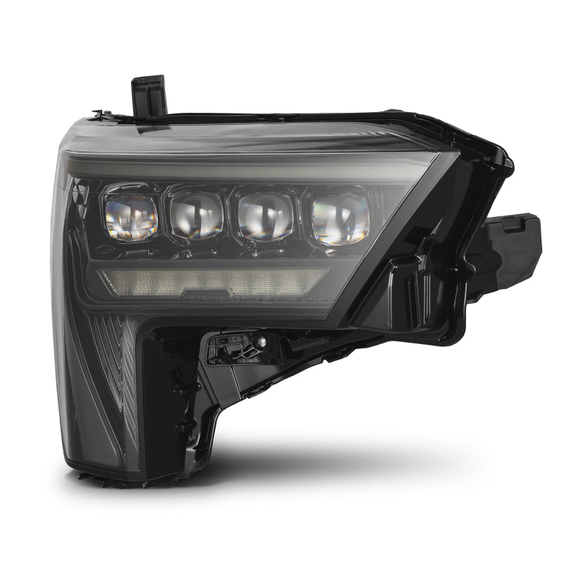 AlphaRex 880871 FITS: 22-23 Toyota Tundra NOVA-Series Headlights Alpha-Black w/Amber DRL Req 810029 OR 810030 Headlights