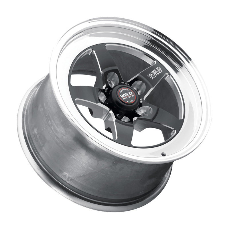 Weld 71MB-510B75A FITS: S71 15x10 / 5x4.75 BP / 7.5in. BS Black Wheel (Medium Pad) Non-Beadlock Wheels Forged