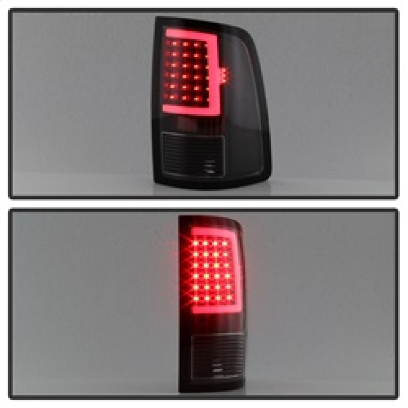 SPYDER 9041013 FITS:xTune 13-18 Dodge Ram 1500 LED Tail Lights Black (ALT-ON-DRAM13V2-LBLED-BK) Tail Lights